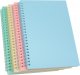 Spiral Notebook, 4 Pcs 8.3 Inch x 5.9 Inch A5 Thick Plastic Hardcover 7mm College Ruled 4 Color 80 Sheets -160 Pages Journals for Study and Notes (4)