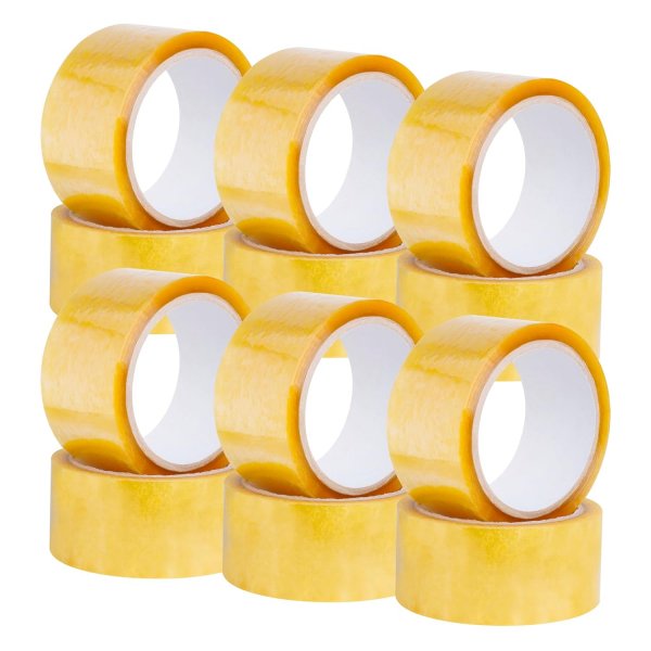 Shipping Packaging Tape, 2" x 55 yd, Designed for Packing, Shipping and Mailing, Strong Seal on All Box Types, No Splitting or Tearing